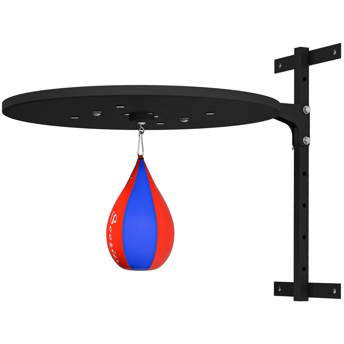 Adjustable Wall-Mounted Speed Bag Platform with 360° Swivel & Pump