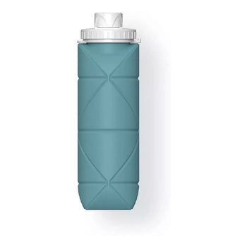 600ml Foldable Silicone Water Bottle Leak-Proof & BPA-Free