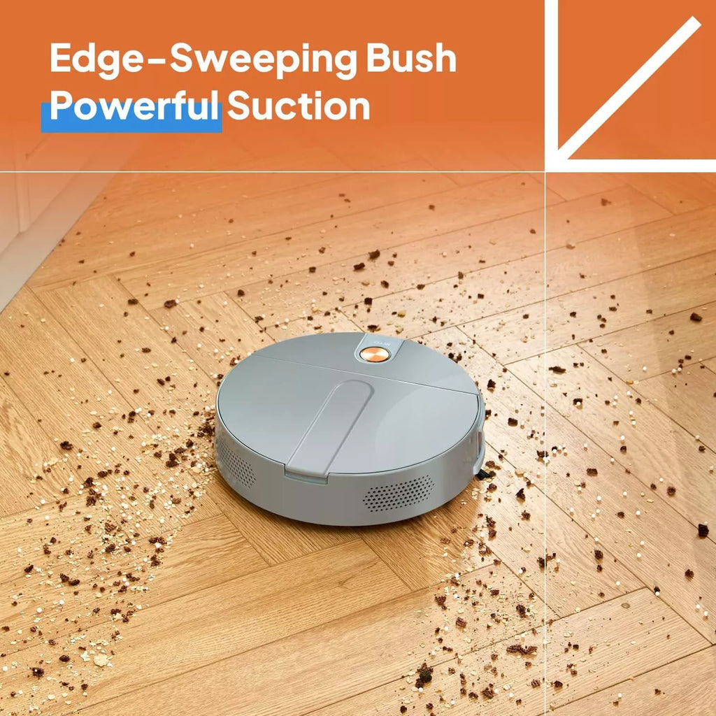 Slim Ultra-Quiet Robotic Vacuum Self-Emptying and Strong Suction