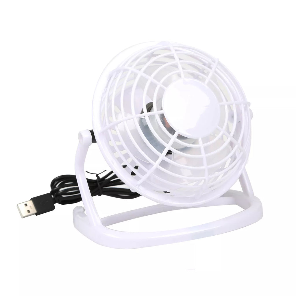 USB Desk Fan with Adjustable Tilt Compact Personal Cooler