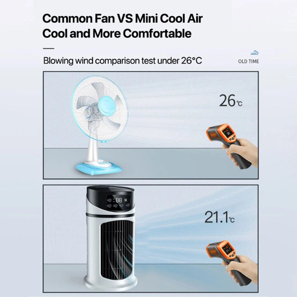 USB Mini Air Cooler Fan with Water Tank Portable AC Desk & Home