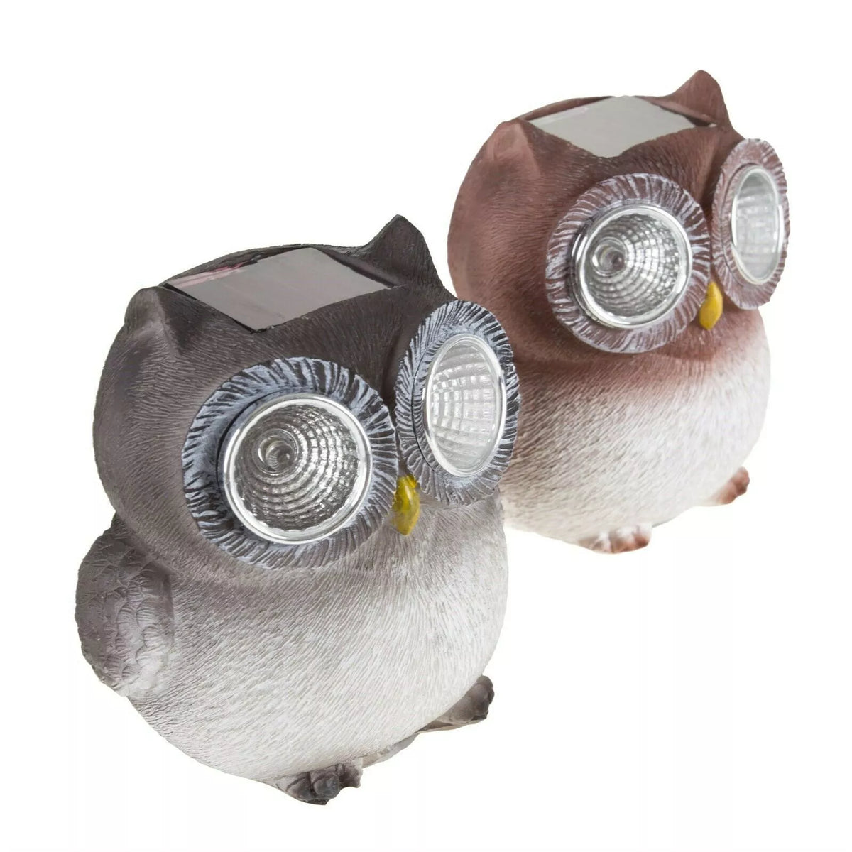 3.25" Baby Owl Solar Lights Set of 2 for Garden & Yard