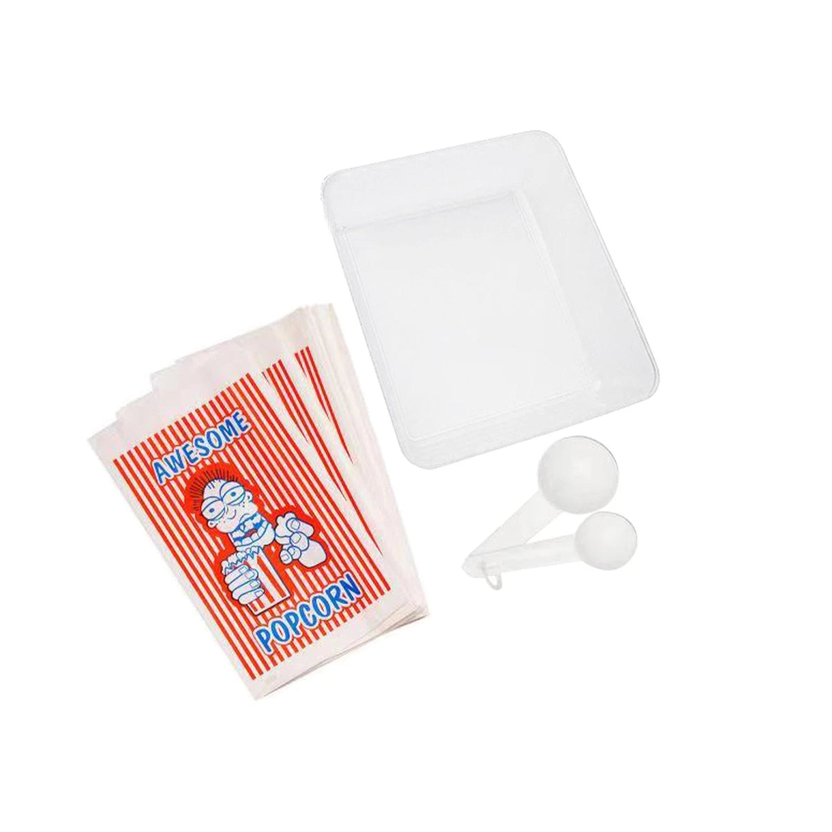 Retro Pink Tabletop Popcorn Maker with Kettle and Accessories