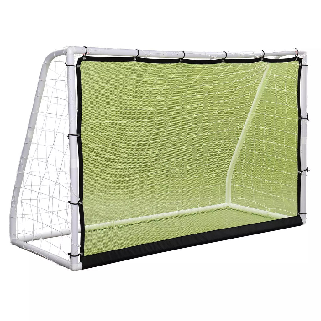 3-in-1 6x4FT Youth Soccer Goal with Ball, Pump & Target Cloth Set