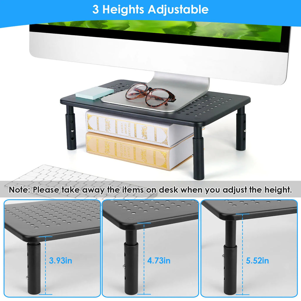 Adjustable Monitor Stand Riser 3 Height Levels