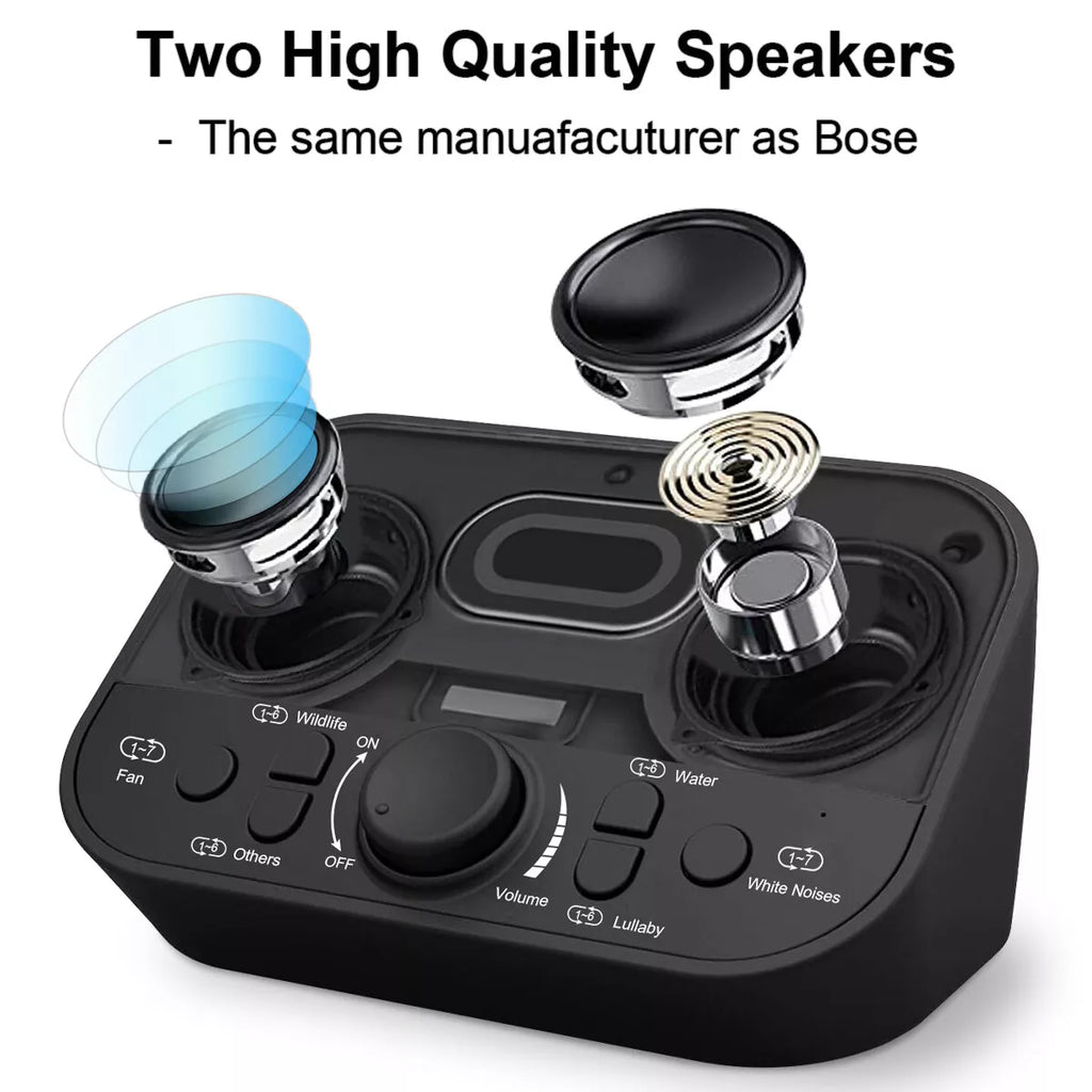 Portable White Noise Machine with 38 Sounds for Sleep and Relaxation