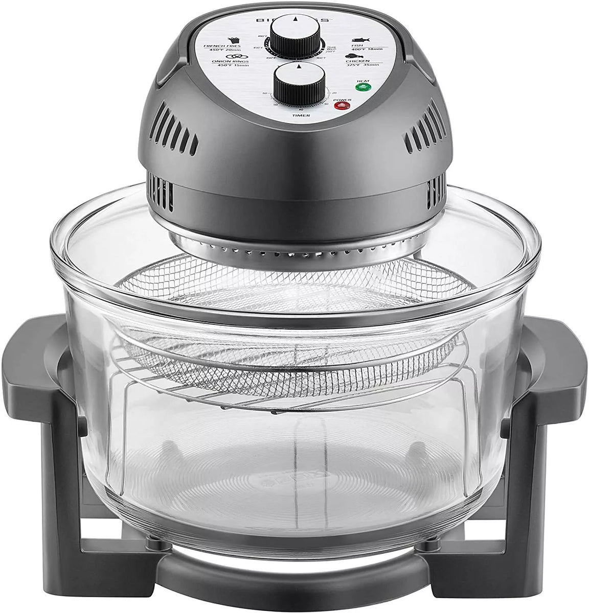 16Qt Oil-Free Air Fryer Oven Combo with Racks & Cookbook