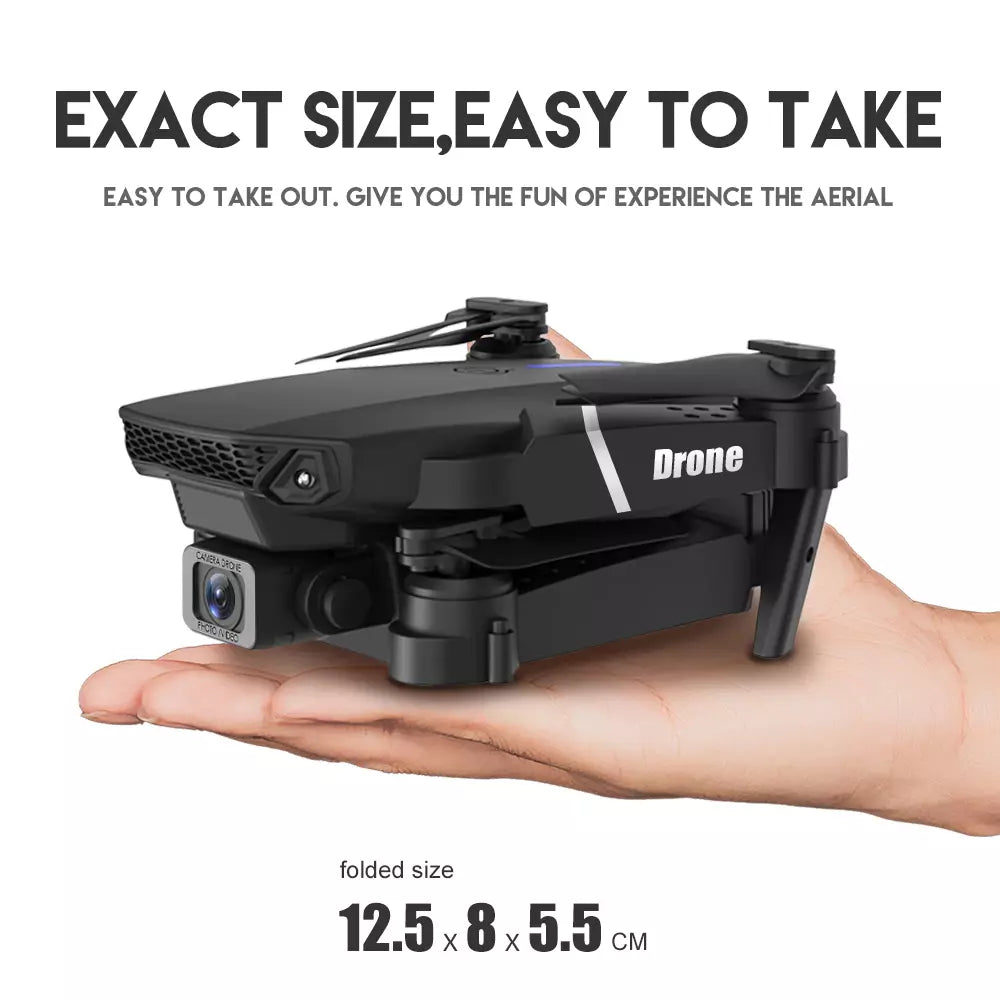 Foldable RC Drone 4K Dual Camera 120° Wide-Angle