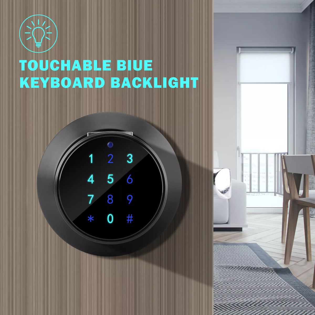 Smart Fingerprint Door Lock with Keypad App Control