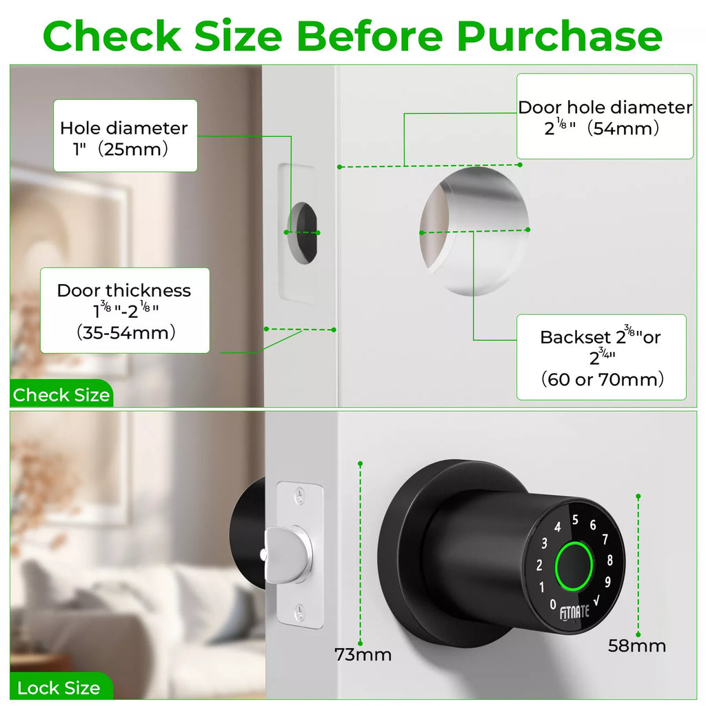 Smart Fingerprint Door Lock with Keypad and App Control