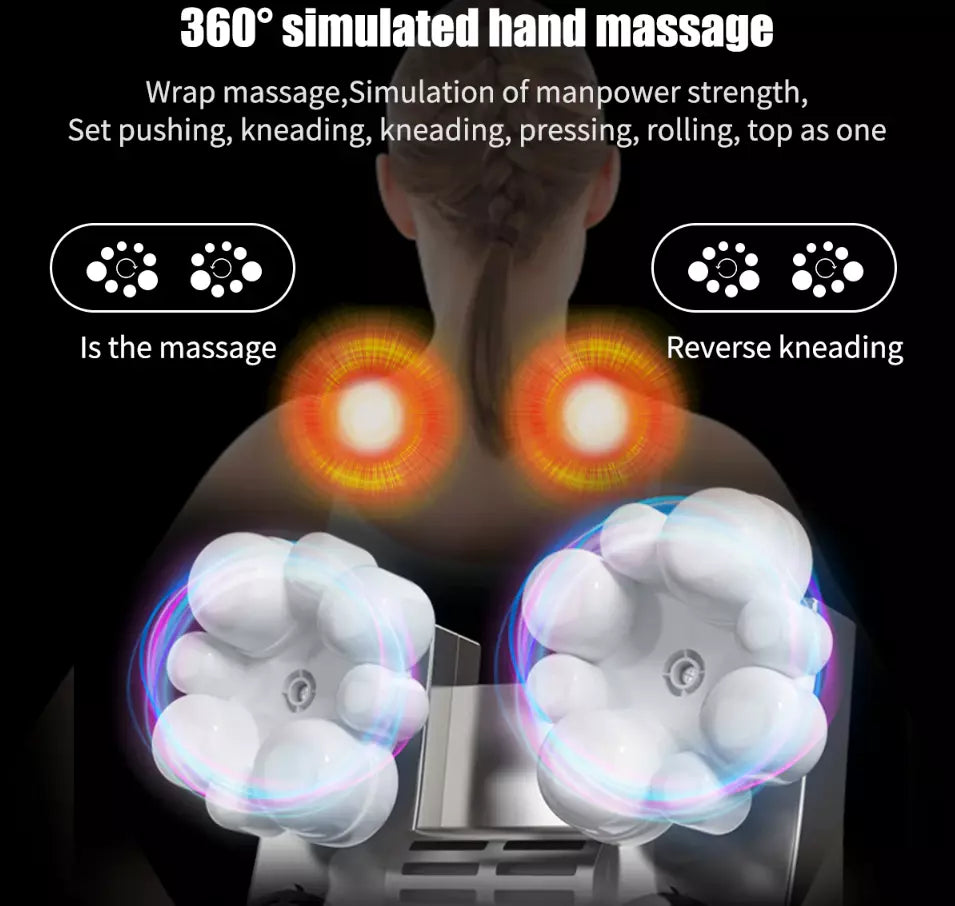 Shiatsu Neck and Back Massager with Heat Deep Tissue Kneading