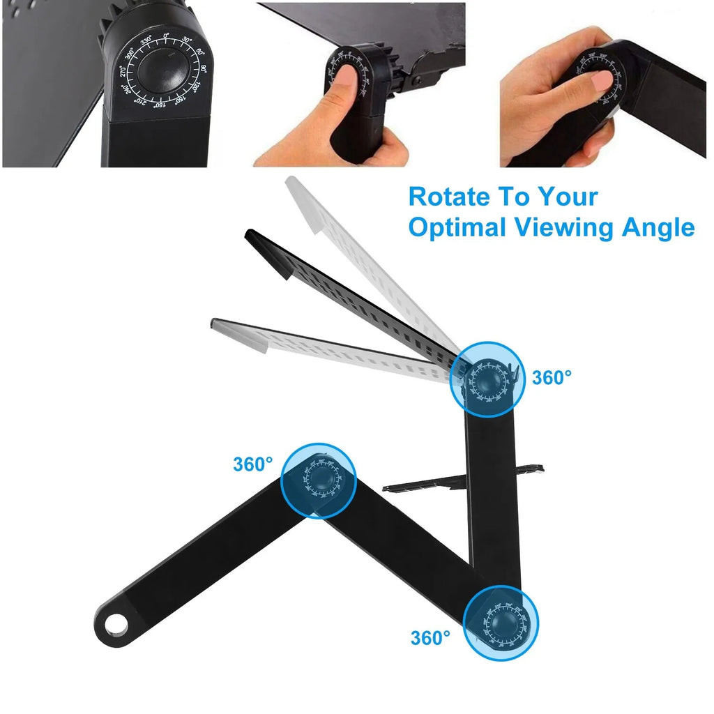Adjustable Foldable Laptop Table Stand 360° Desk