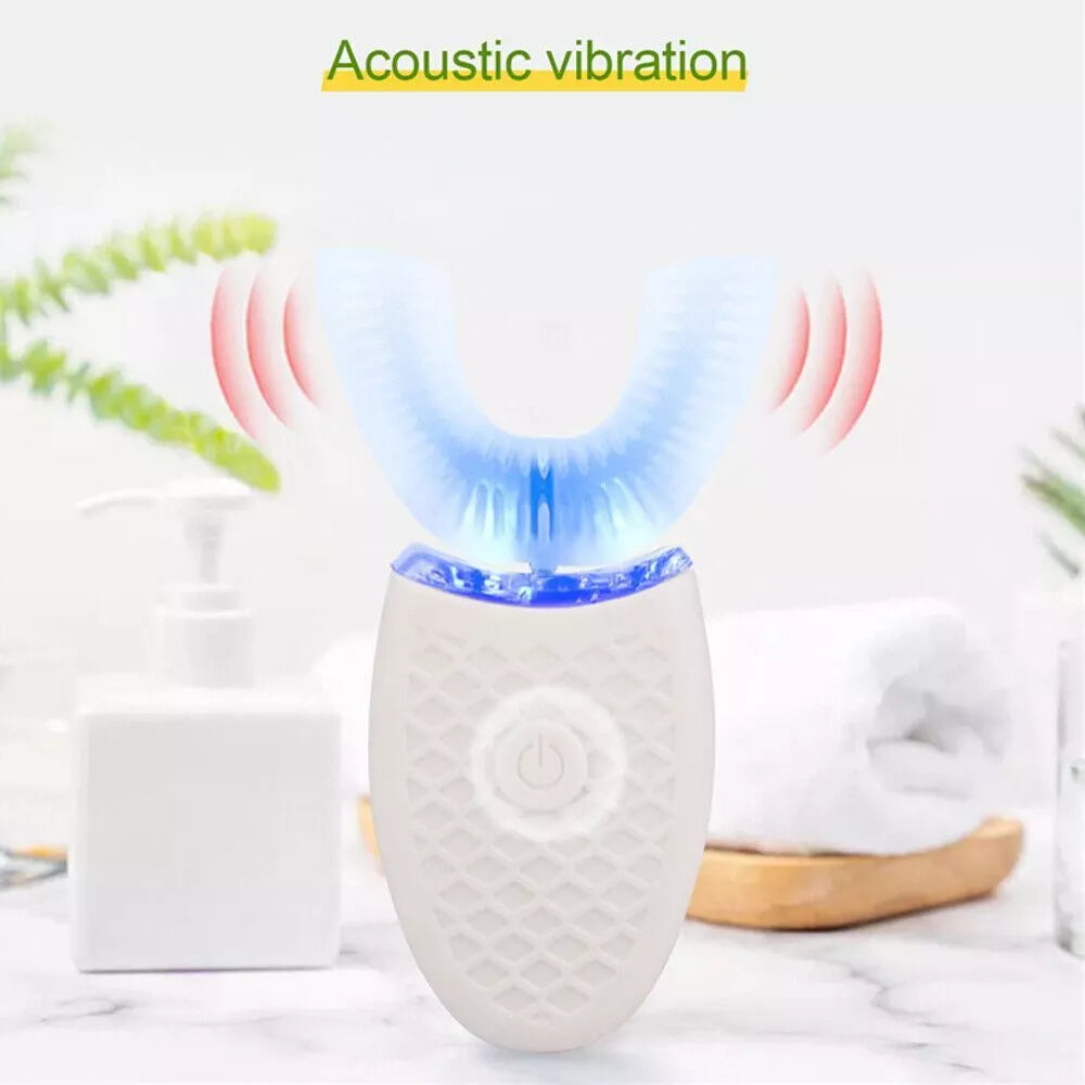 360° Sonic Electric Toothbrush with Nano Light Whitening & Wireless Charging