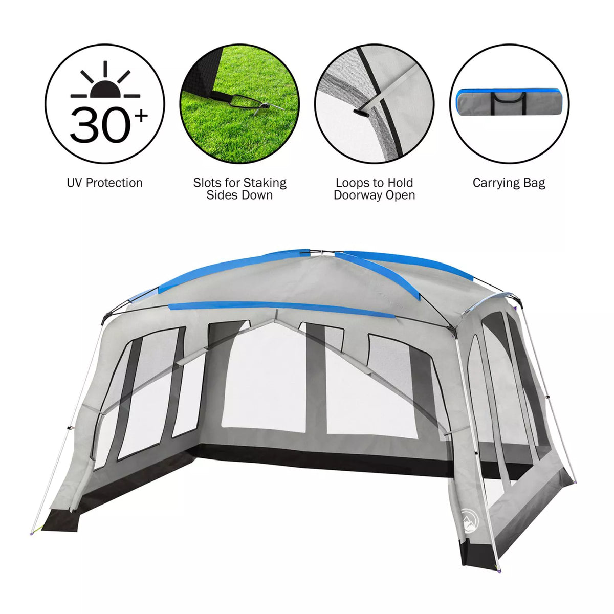 12x14 ft X-Large Outdoor Canopy Tent with Bug Screen