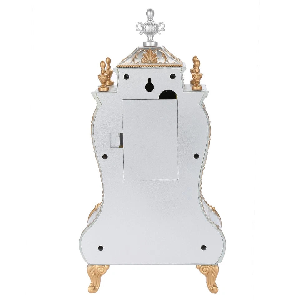 Retro Desk & Wall Clock with Pendulum and Music Antique Style Decor