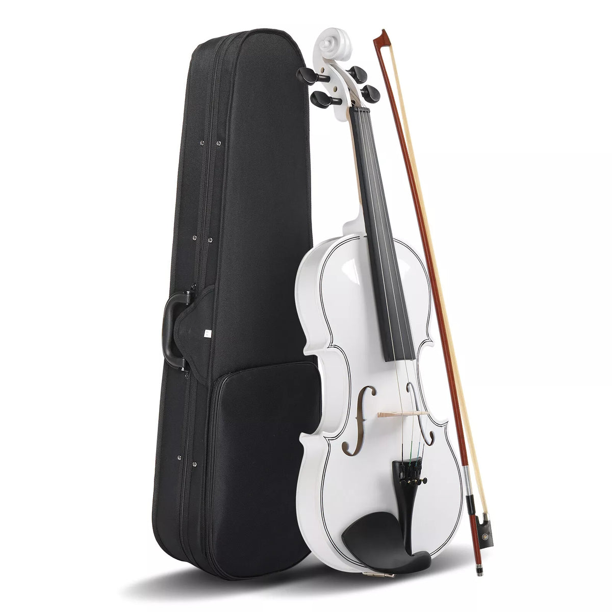 4/4 Full-Size Acoustic Violin for Beginners with Case and Bow Set