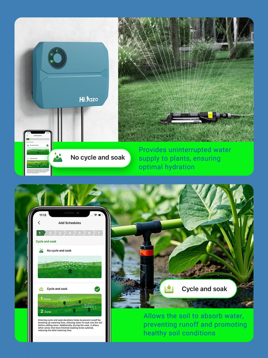 Smart 4 Zone WiFi Sprinkler Controller App Lawn Irrigation Timer