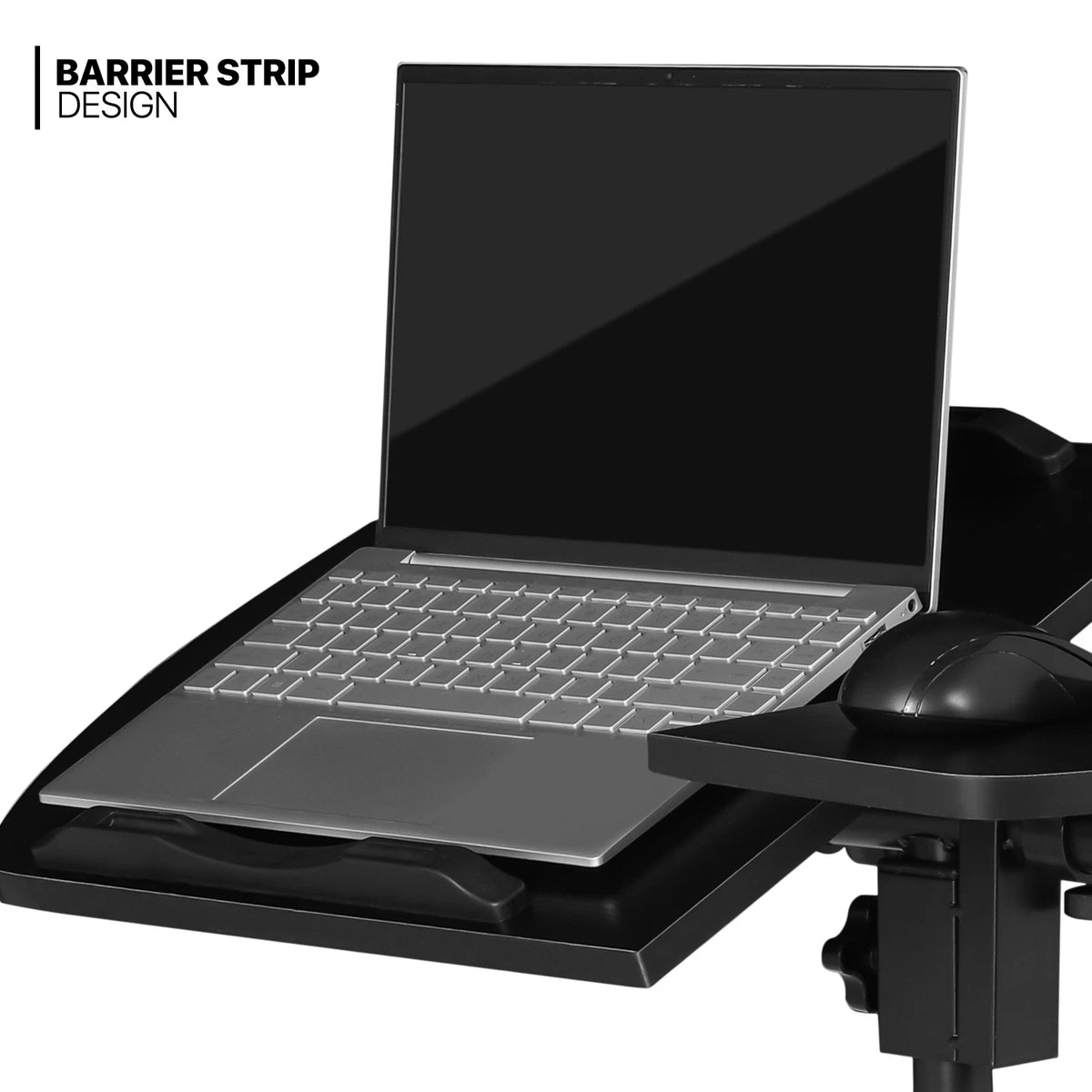Adjustable Rolling Laptop Desk with Swivel & Height Control