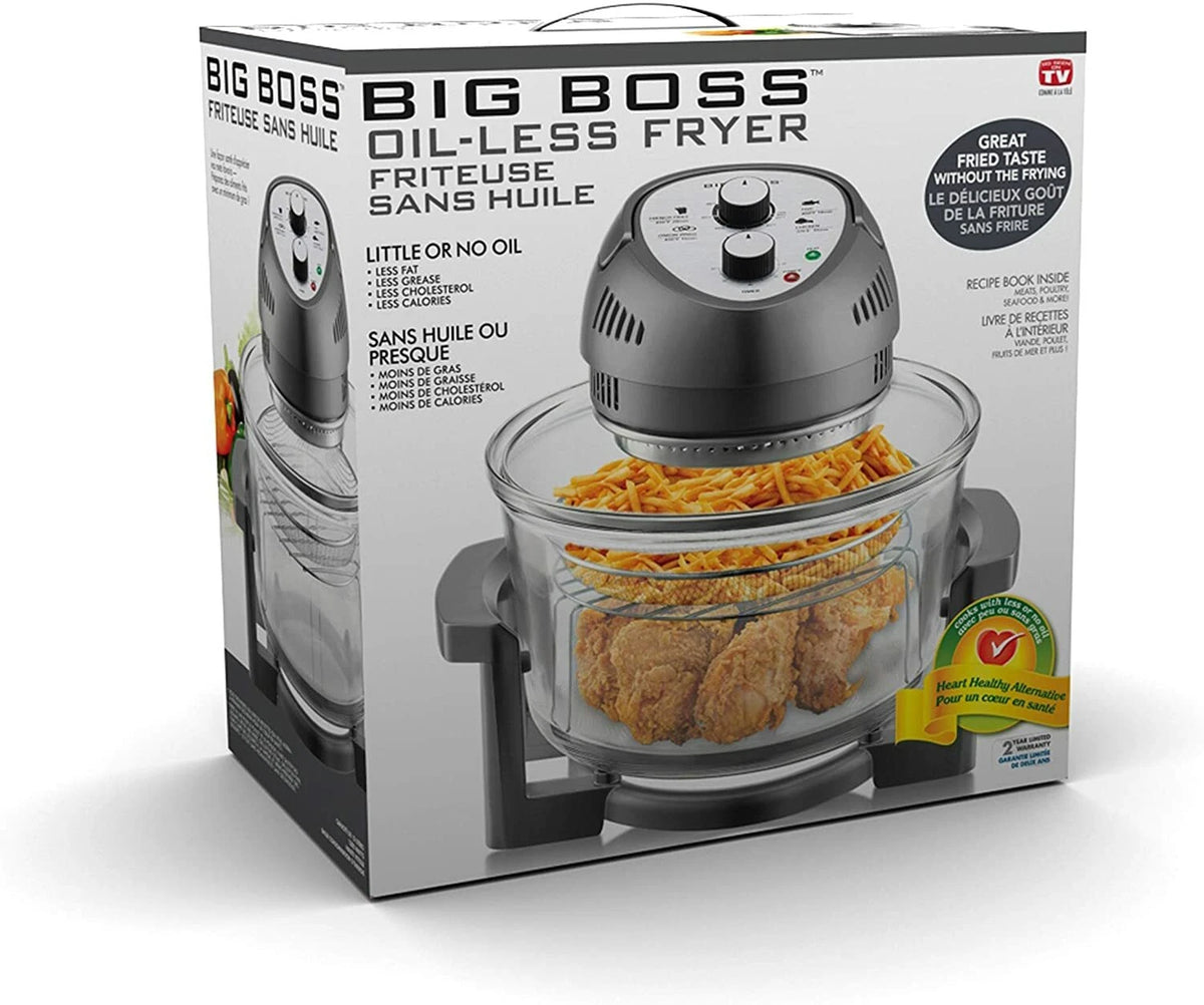 16Qt Oil-Free Air Fryer Oven Combo with Racks & Cookbook