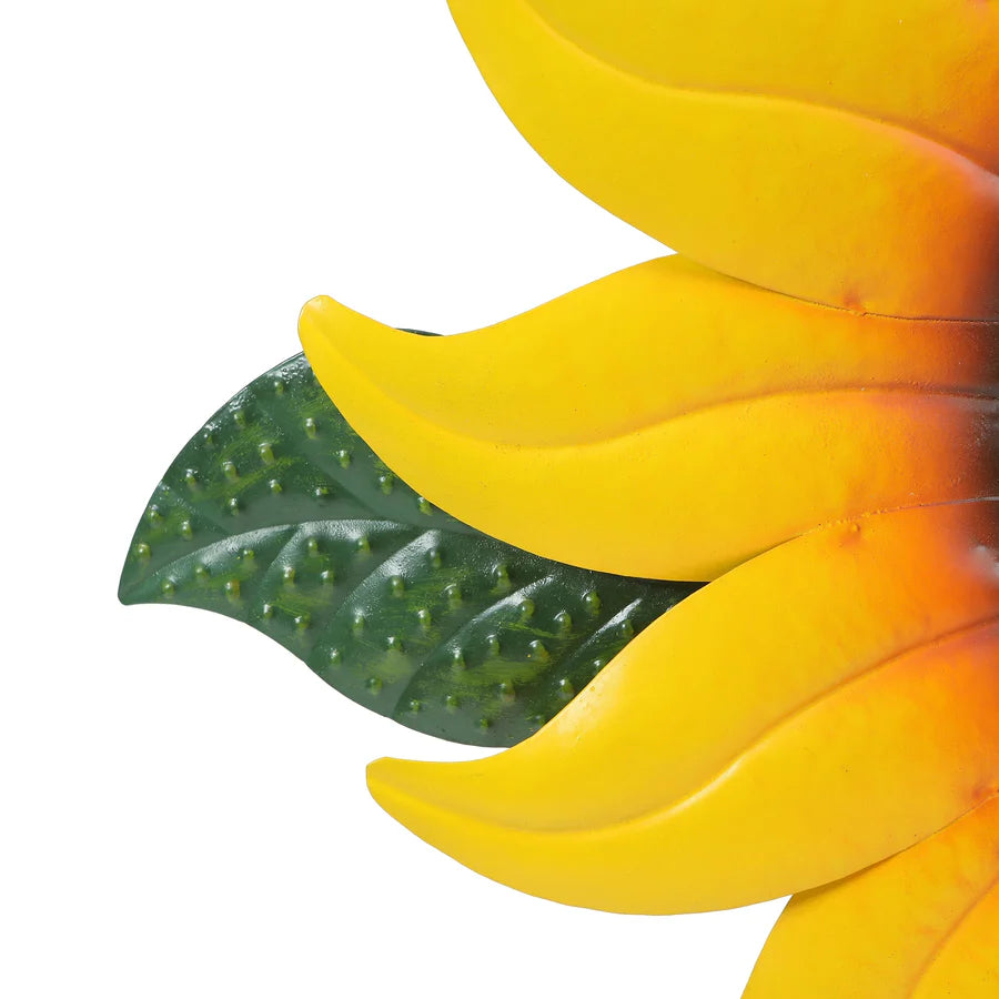 Sunflower Metal & Glass Wall Art Indoor Outdoor Decorative Decor