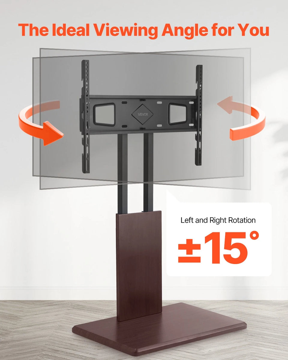Swivel Universal TV Stand for 32–70 Inch Screens with Height Adjust