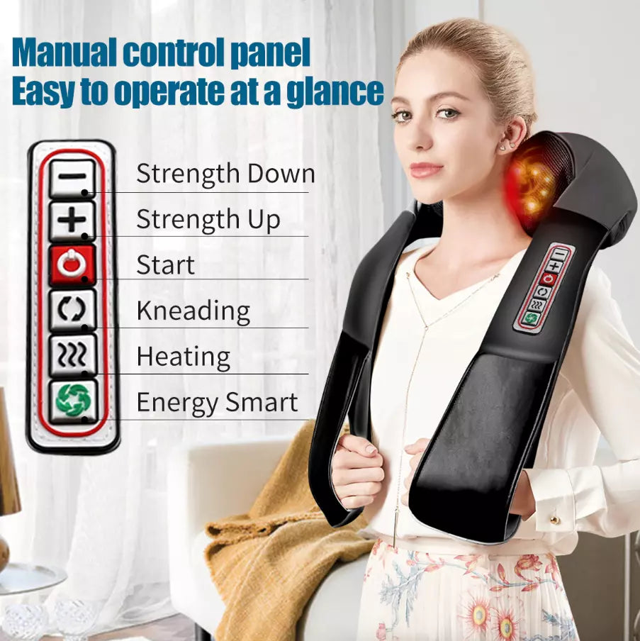 Shiatsu Neck and Back Massager with Heat Deep Tissue Kneading