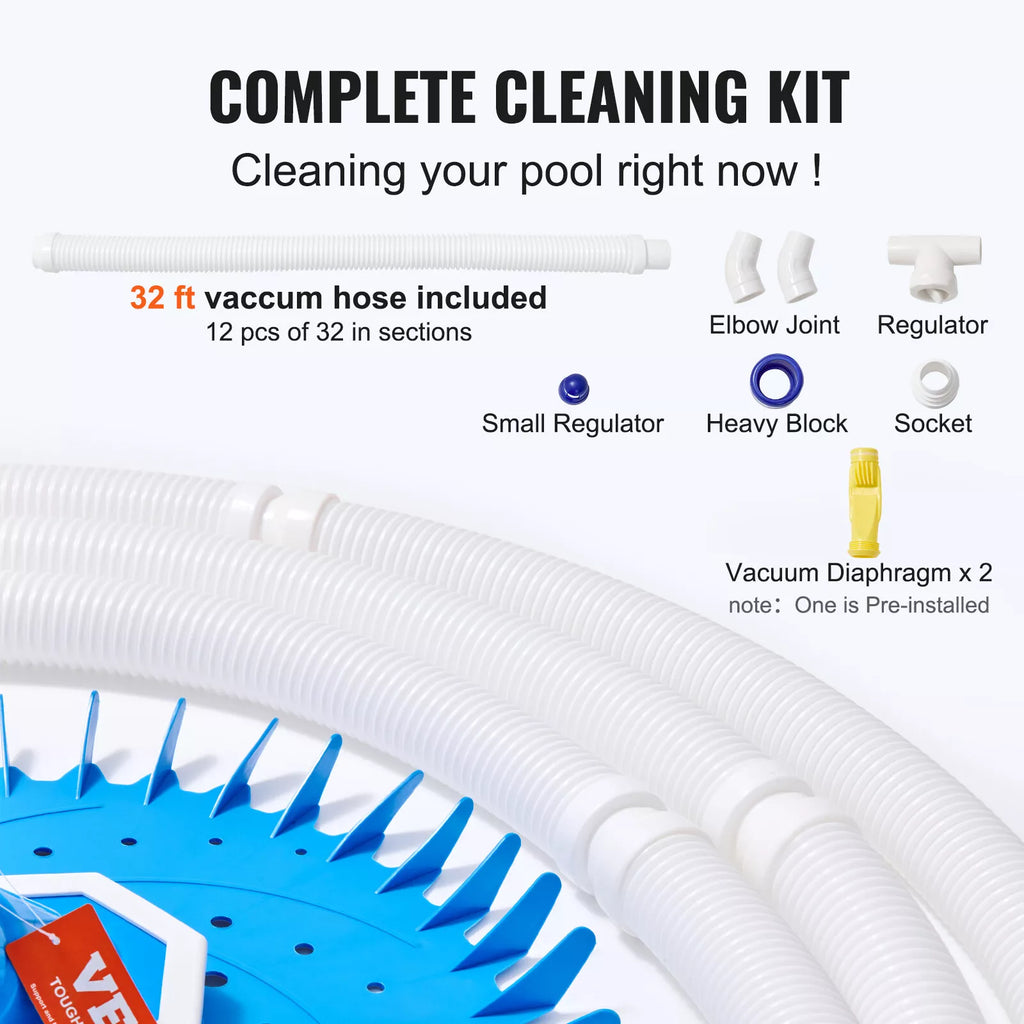 Automatic Suction Pool Cleaner Quiet Operation