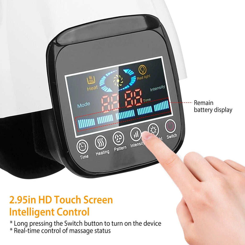 Knee Massager Infrared Heat Vibration Compression Brace Rechargeable