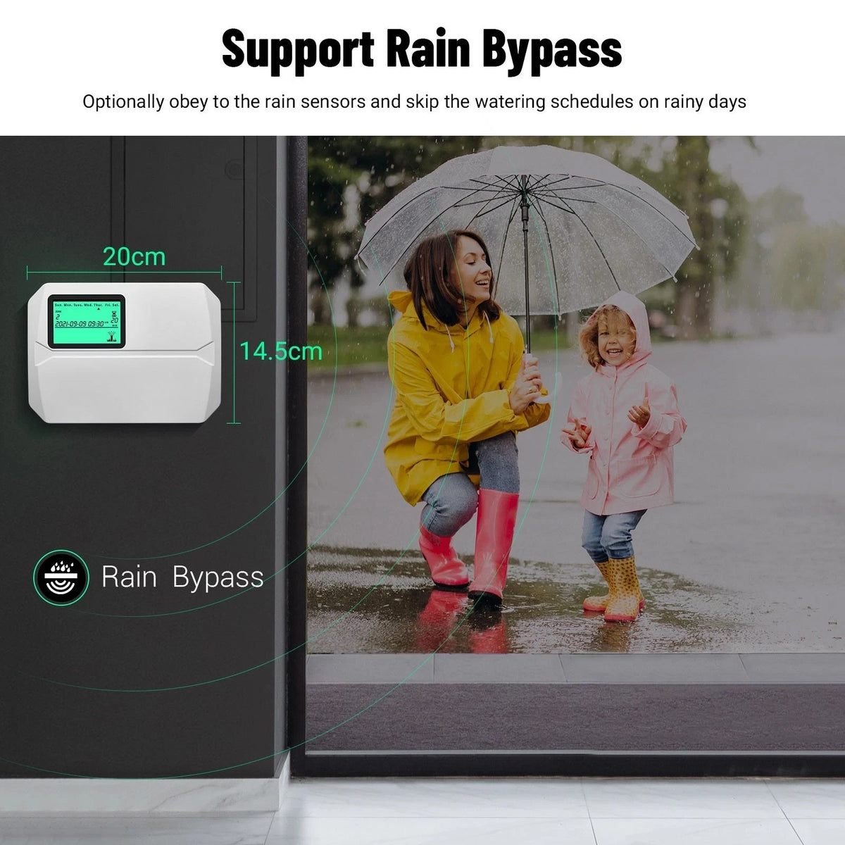 Smart 8 Zone WiFi Sprinkler Controller App Lawn Irrigation Timer
