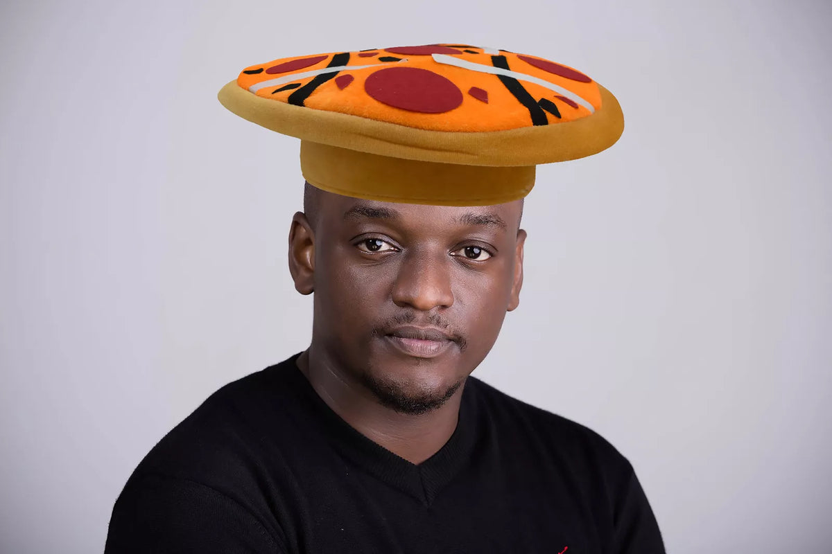 2-Pack Pepperoni Pizza Hats for Parties & Costumes