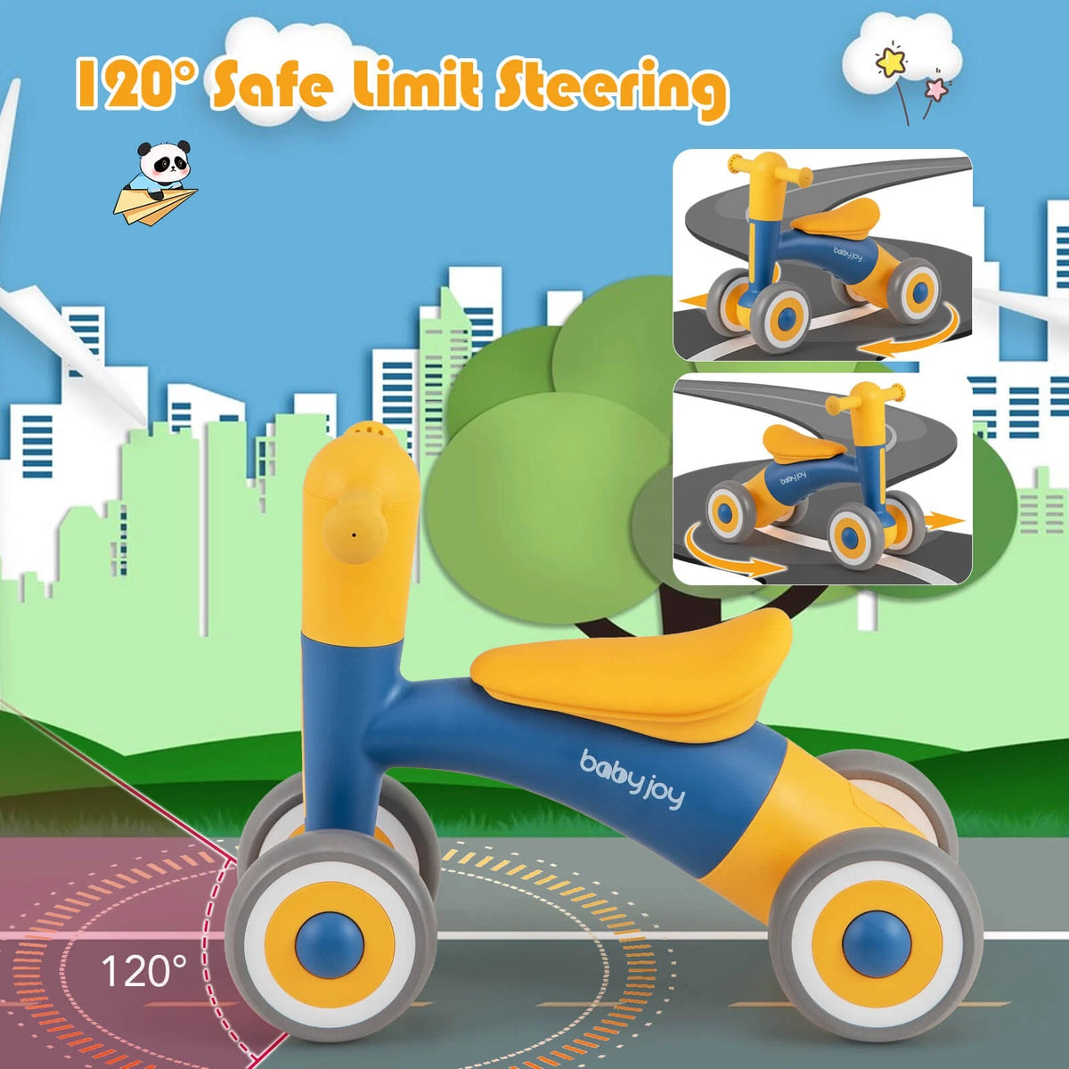 3-in-1 Rocking Horse with Adjustable Seat Balance Bike & Board