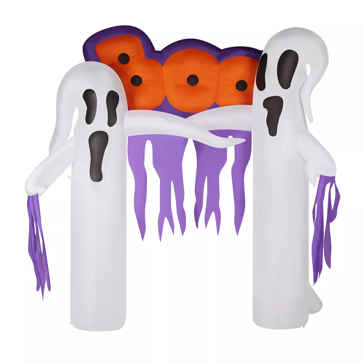 Halloween Inflatable White Ghost Archway with LED Lights 9.8ft