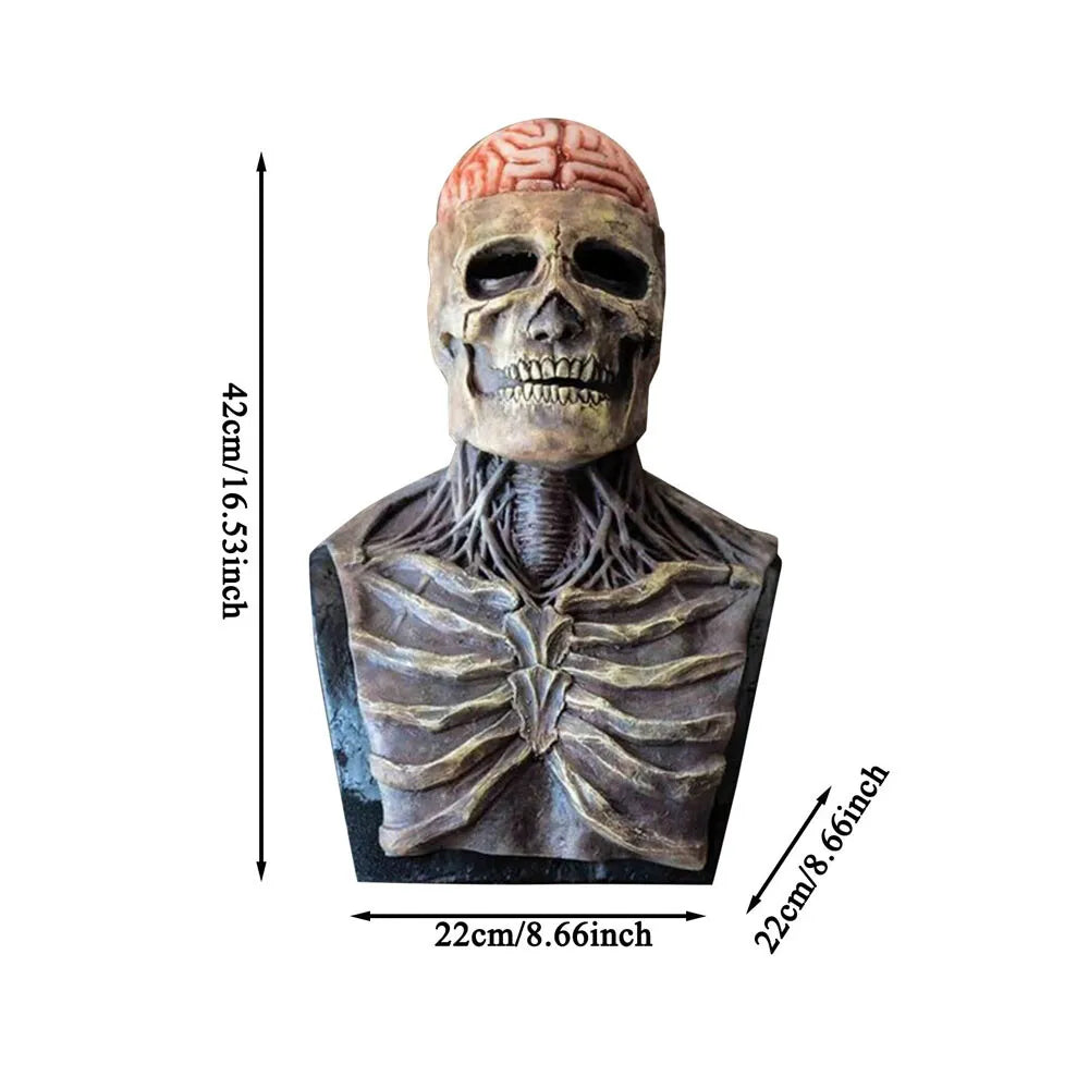 Full Head Skeleton Mask Skull Halloween Cosplay Costume Prop