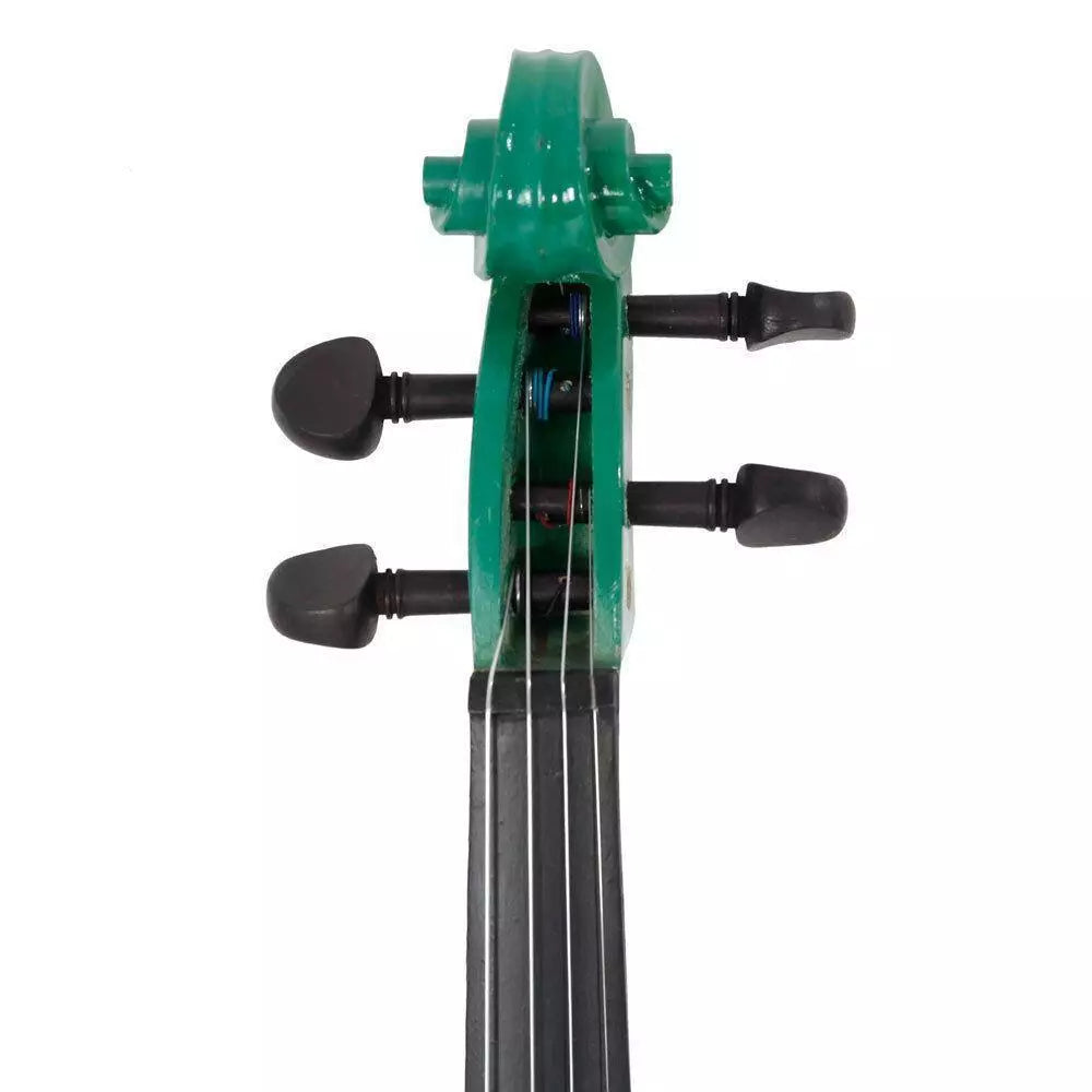 4/4 Full-Size Green Acoustic Violin Set for Adults with Case