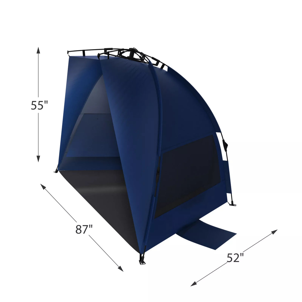 Pop-Up Beach Tent with UPF 50+ Sun Protection and Mesh Ventilation