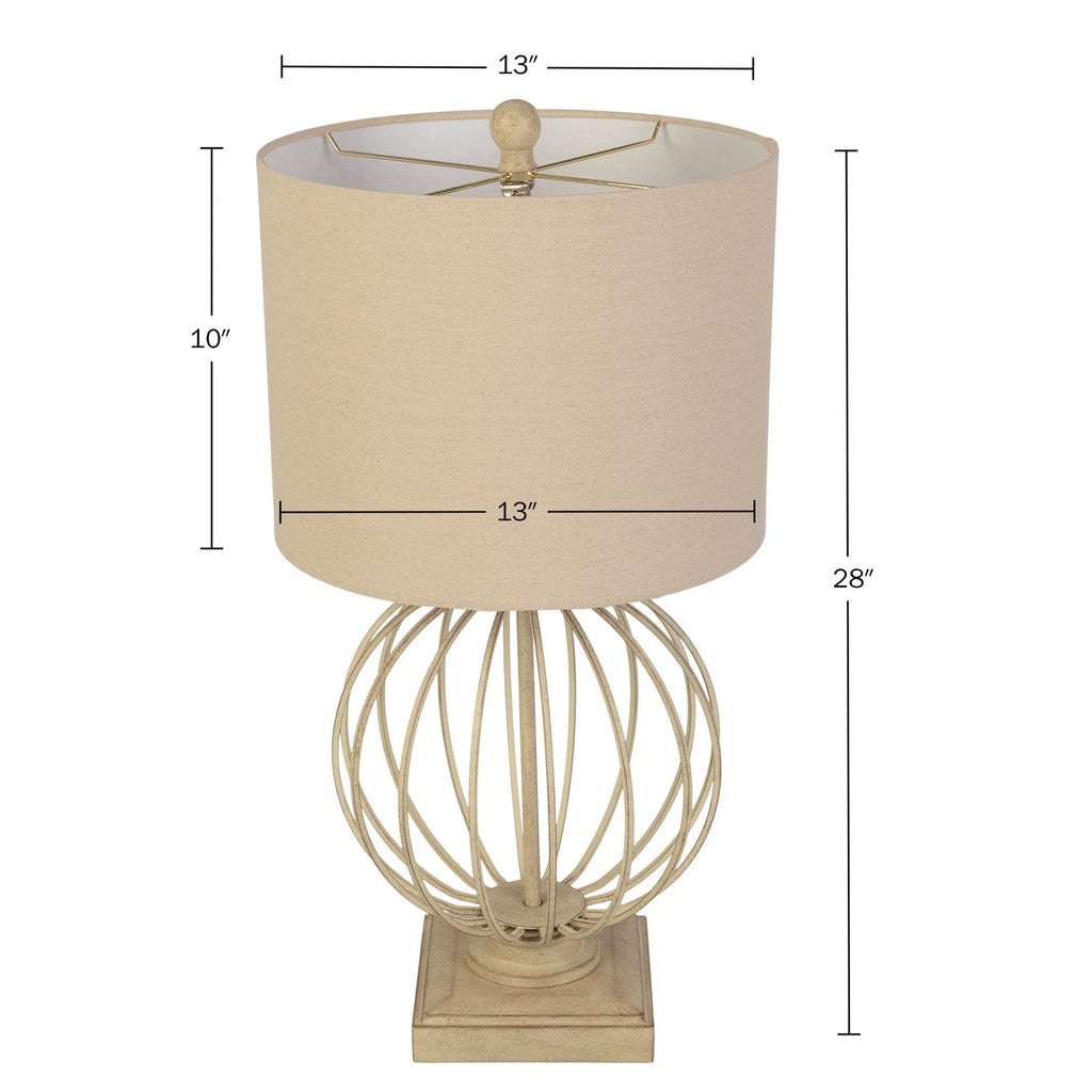 Modern Sand Table Lamps Set of 2 with USB Charging Ports and LED Bulbs