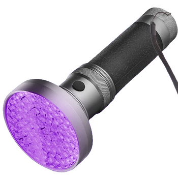 100 LED UV Blacklight Flashlight Super Bright Detection Light
