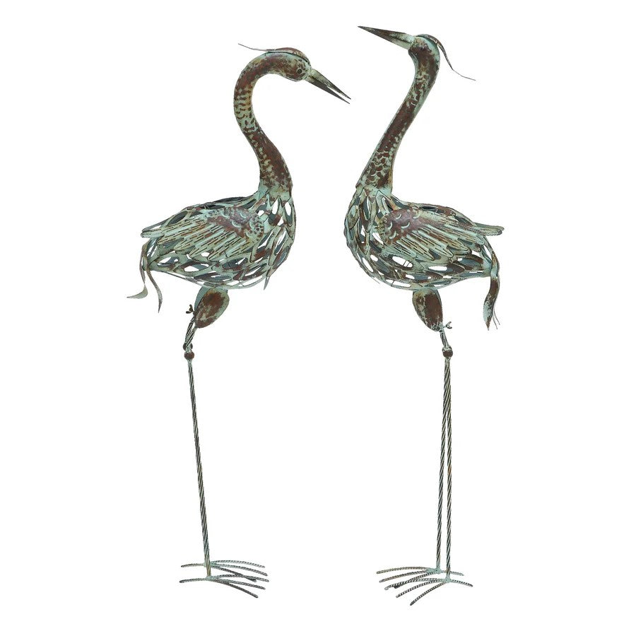 crane statues for garden