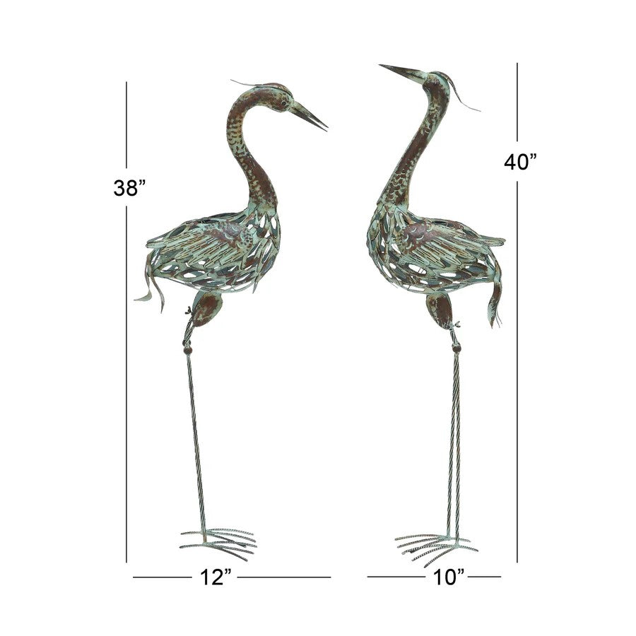 crane garden decor dimensions