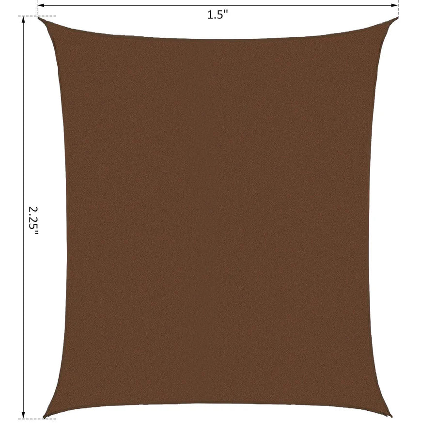 20' x 13' Rectangle Sun Shade Sail UV Blocking Canopy Cover