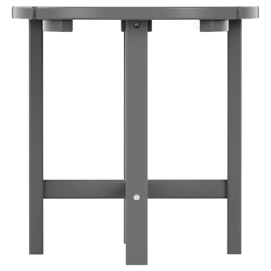 18" Outdoor Round Side Table Patio Furniture Black