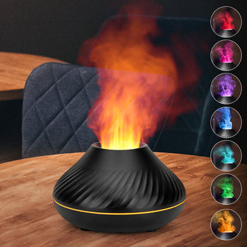 Aroma Volcano Fire Flame Diffuser Essential Oil Humidifier
