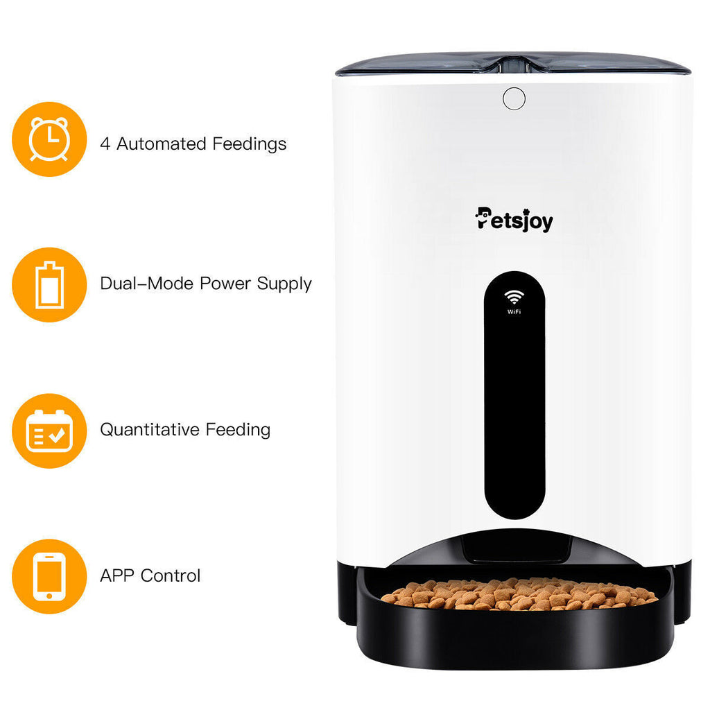 Automatic Pet Feeder Smart Dog Cat Food Dispenser with Remote Control