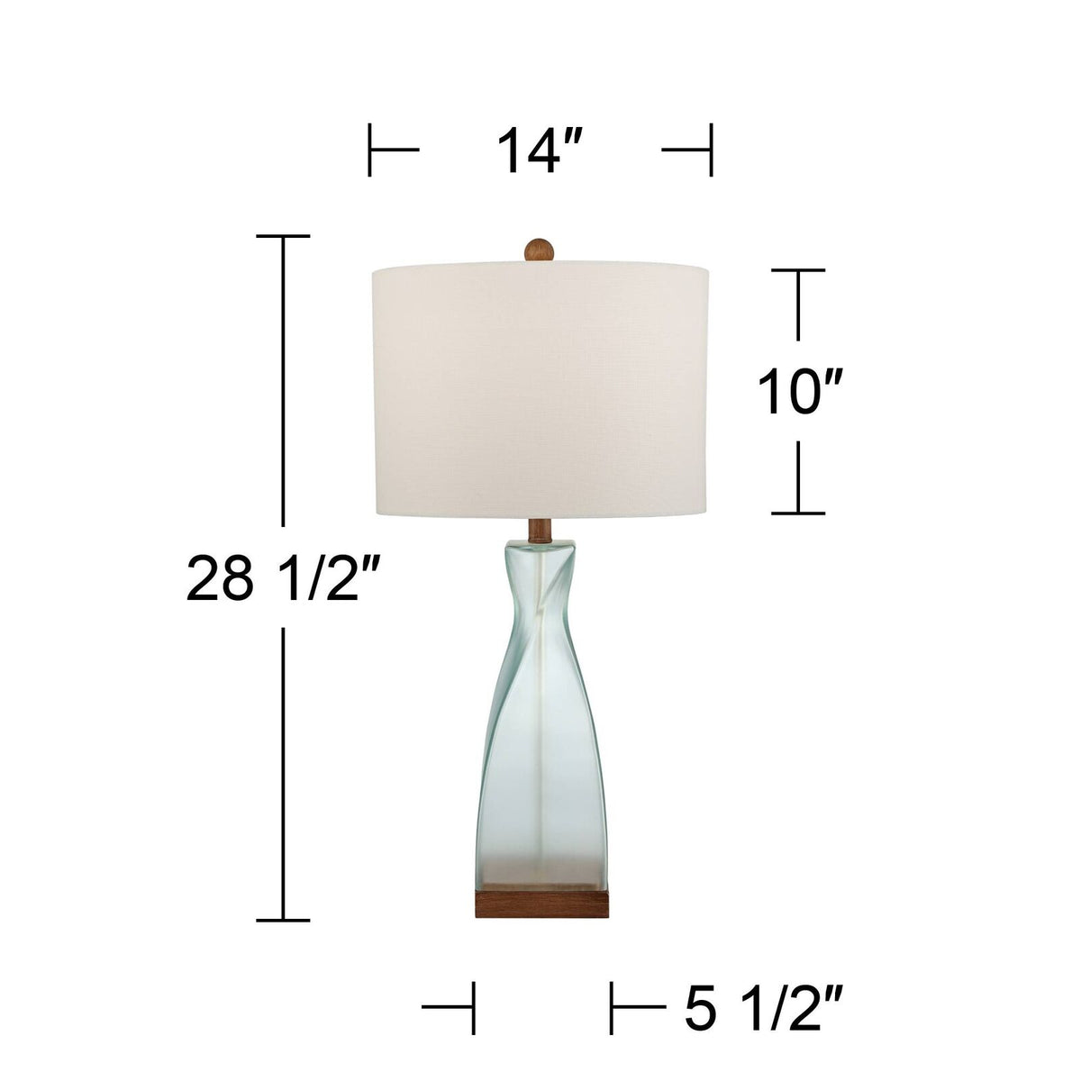 Set of 2 Modern Table Lamps Coastal Bedroom Living Room Decor Lighting