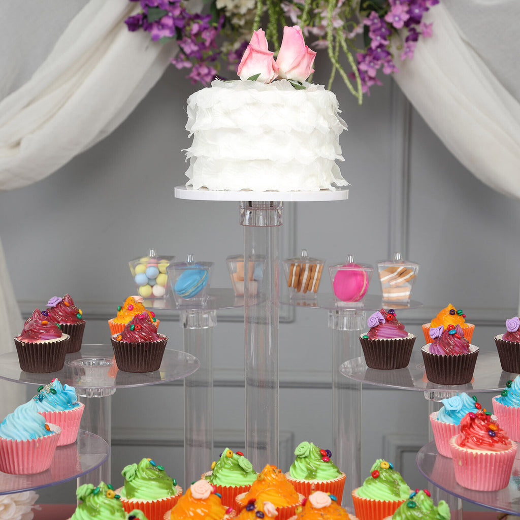 8 Tiers Cake Cupcake Stand Clear Acrylic Birthday Party Display
