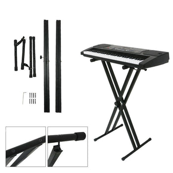 Adjustable Double X-Brace Keyboard Stand