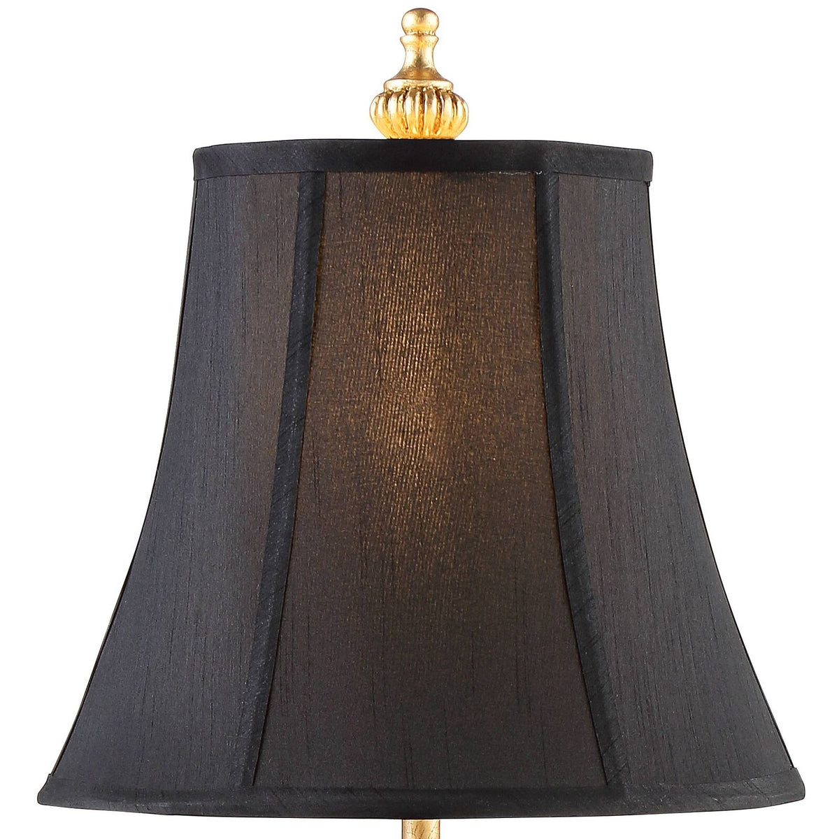 Set of 2 Black Shade Buffet Table Lamps Living Room and Dining Room Decor