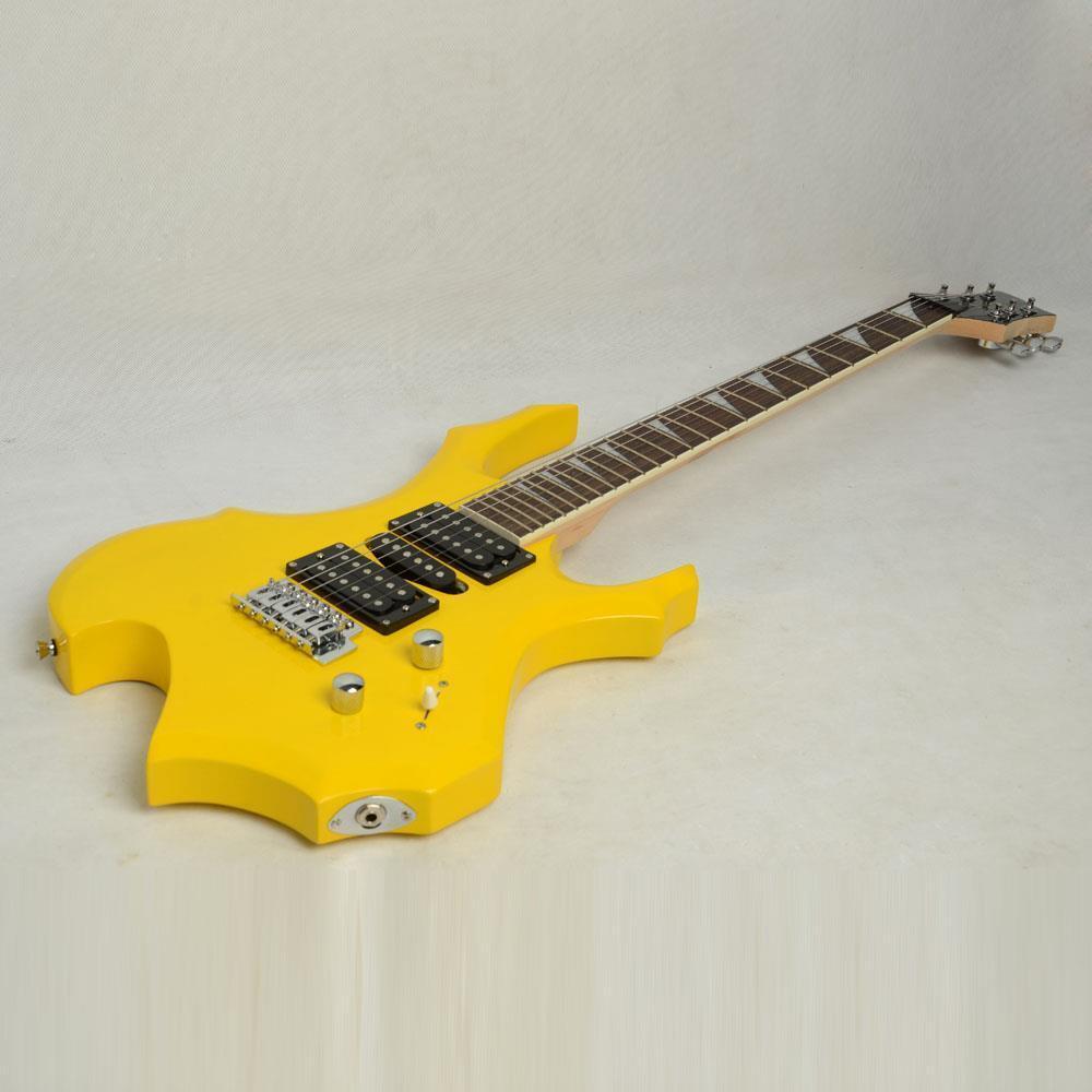 Right Handed Electric Guitar for Beginners Yellow