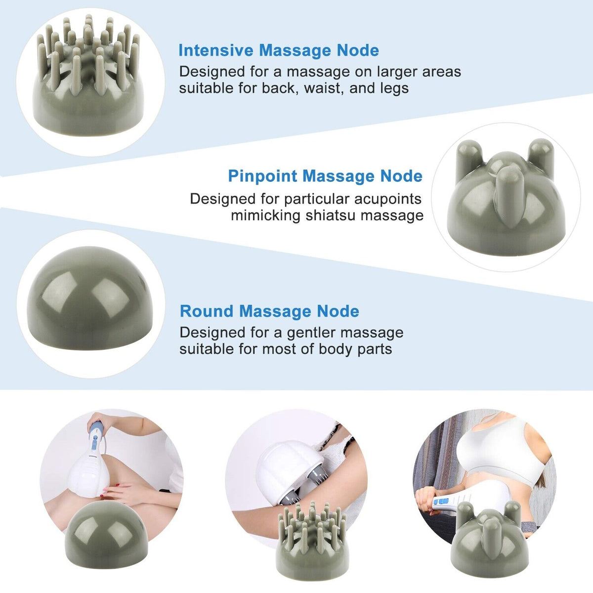 Handheld Electric Massager for Back and Neck