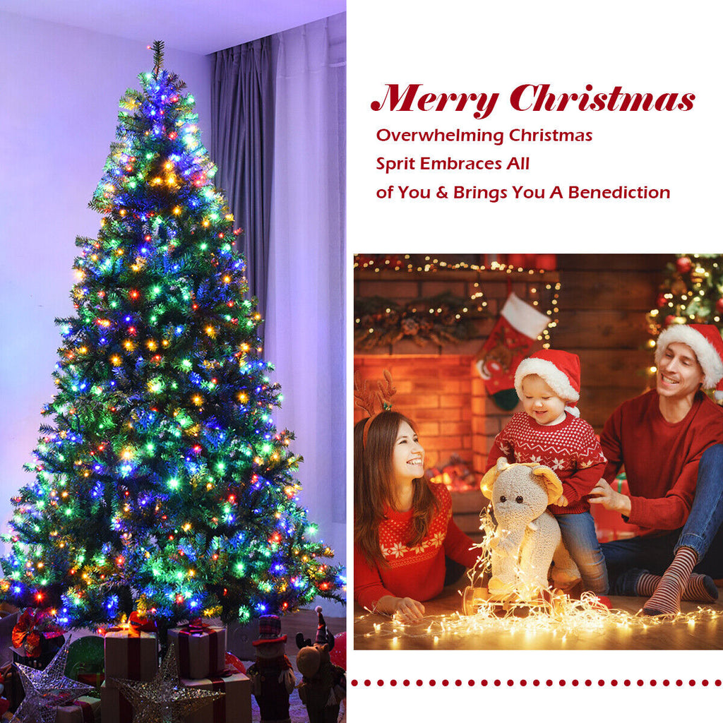 8Ft LED Pre-Lit Artificial Christmas Tree with 750 Lights
